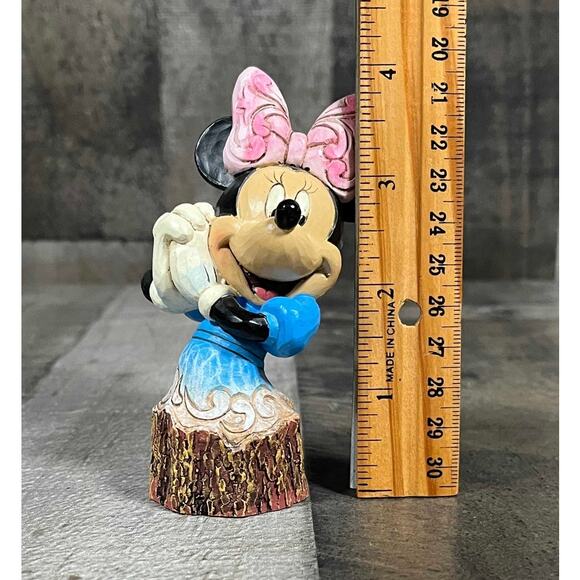 Disney Traditions Jim Shore 2013 Minnie Mouse Carved by Heart Figurine 4033289 - Picture 7 of 7